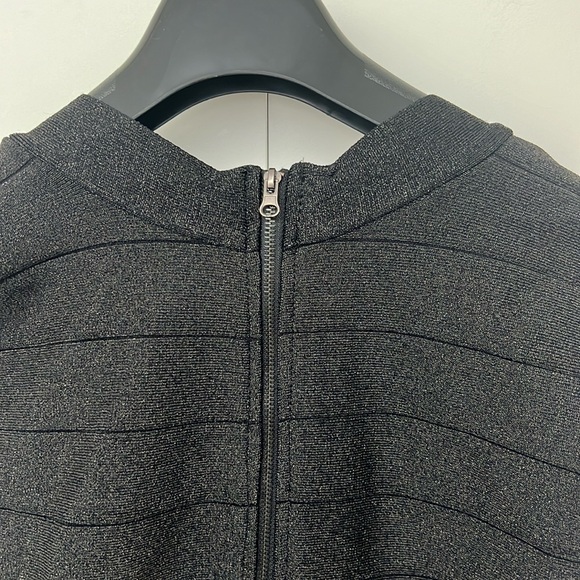 LADY DUTCH | Sparkly Body Con Little Black Dress - Picture 9 of 10